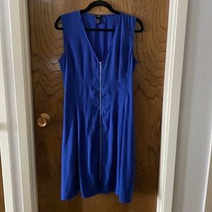 Blue H&M zip-front dress size 12